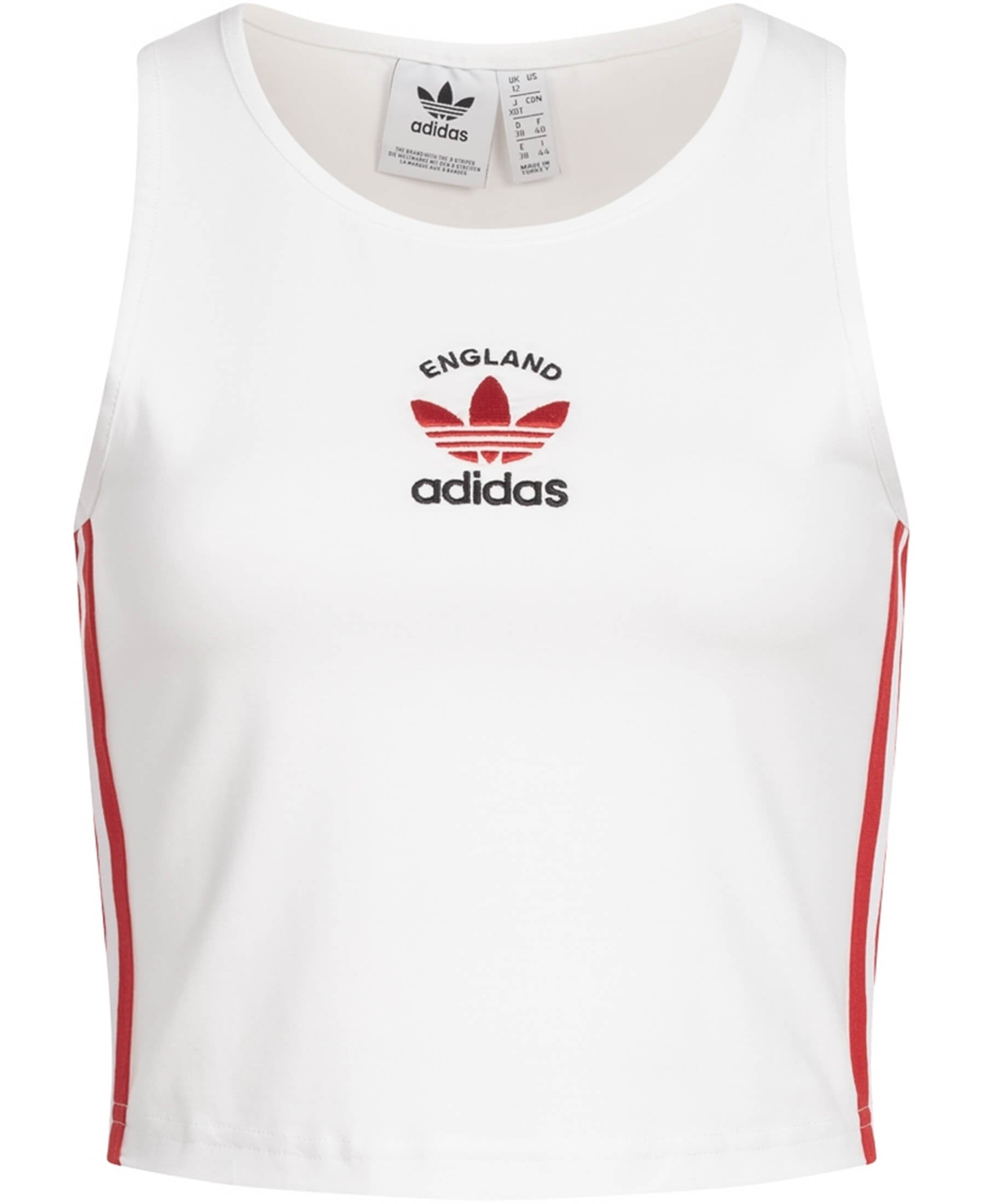 adidas Originals 3 Stripes England Cropped Damen Tank Top bei SHOP4TEAMSPORT
