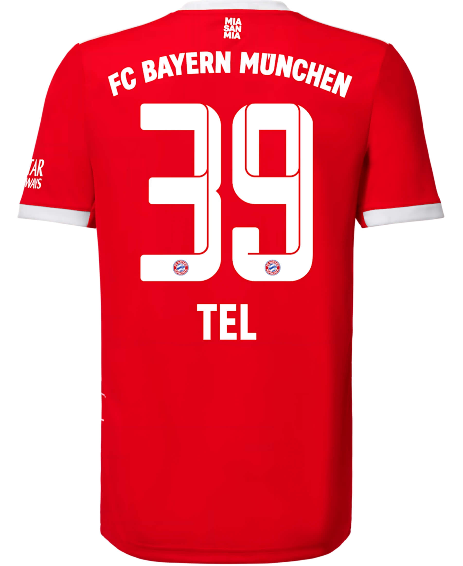 Offizieller FC Bayern München FCB TEL Spielerflock Heimtrikot 2022/2023