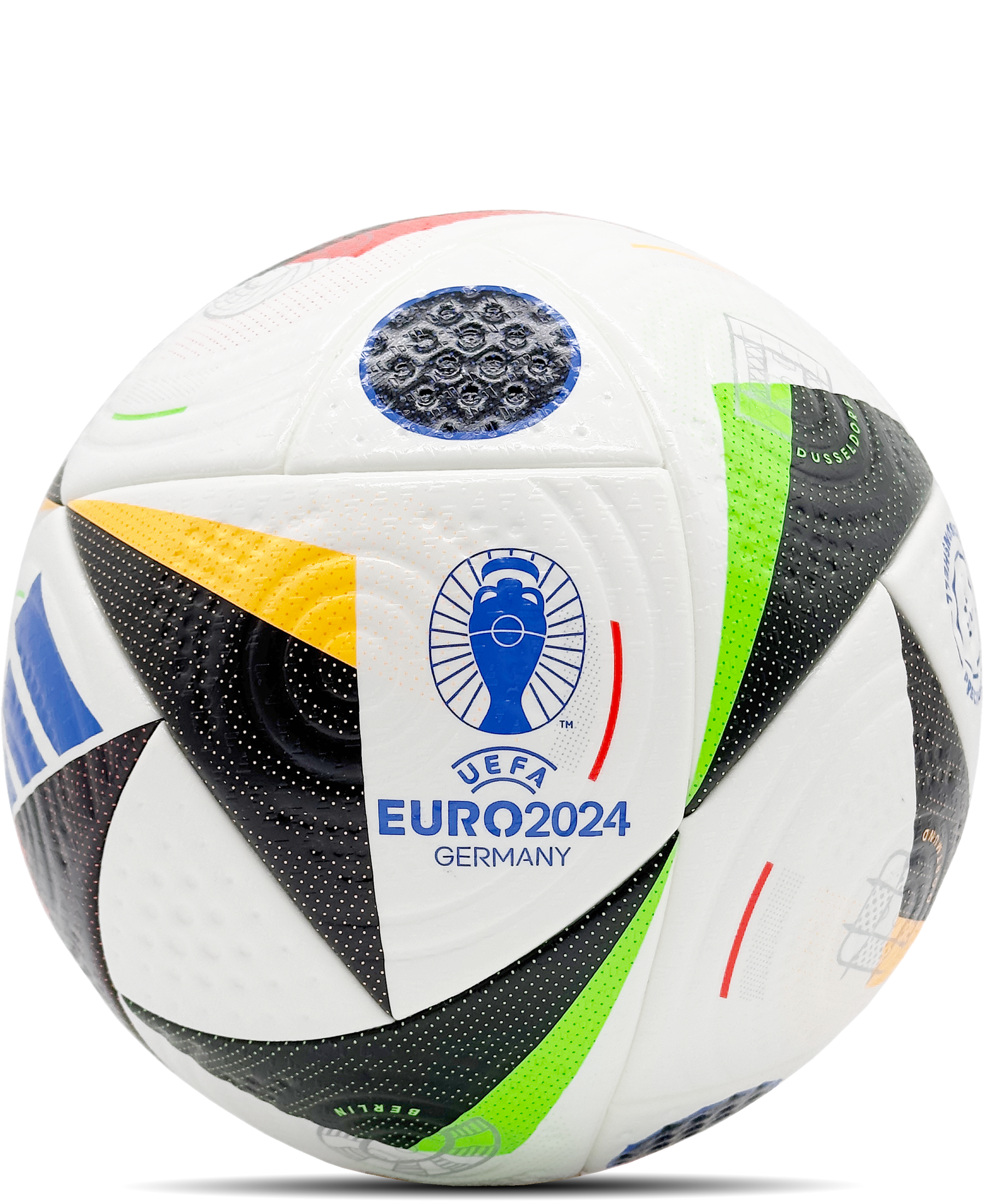 Begeistern Sie sich für das Adidas Official Match Ball "Fussballliebe" UEFA EM Germany 2024 (IQ3682). Dieser offizielle Spielball verbindet höchste Qualität mit einem einzigartigen Design, das die Liebe zum Fußball feiert. Bestellen Sie jetzt exklusiv bei SHOP4TEAMSPORT und erleben Sie die herausragende Performance dieses offiziellen UEFA EM Germany 2024 Balls. Die präzise Konstruktion und die hochwertigen Materialien garantieren optimale Spielqualität.