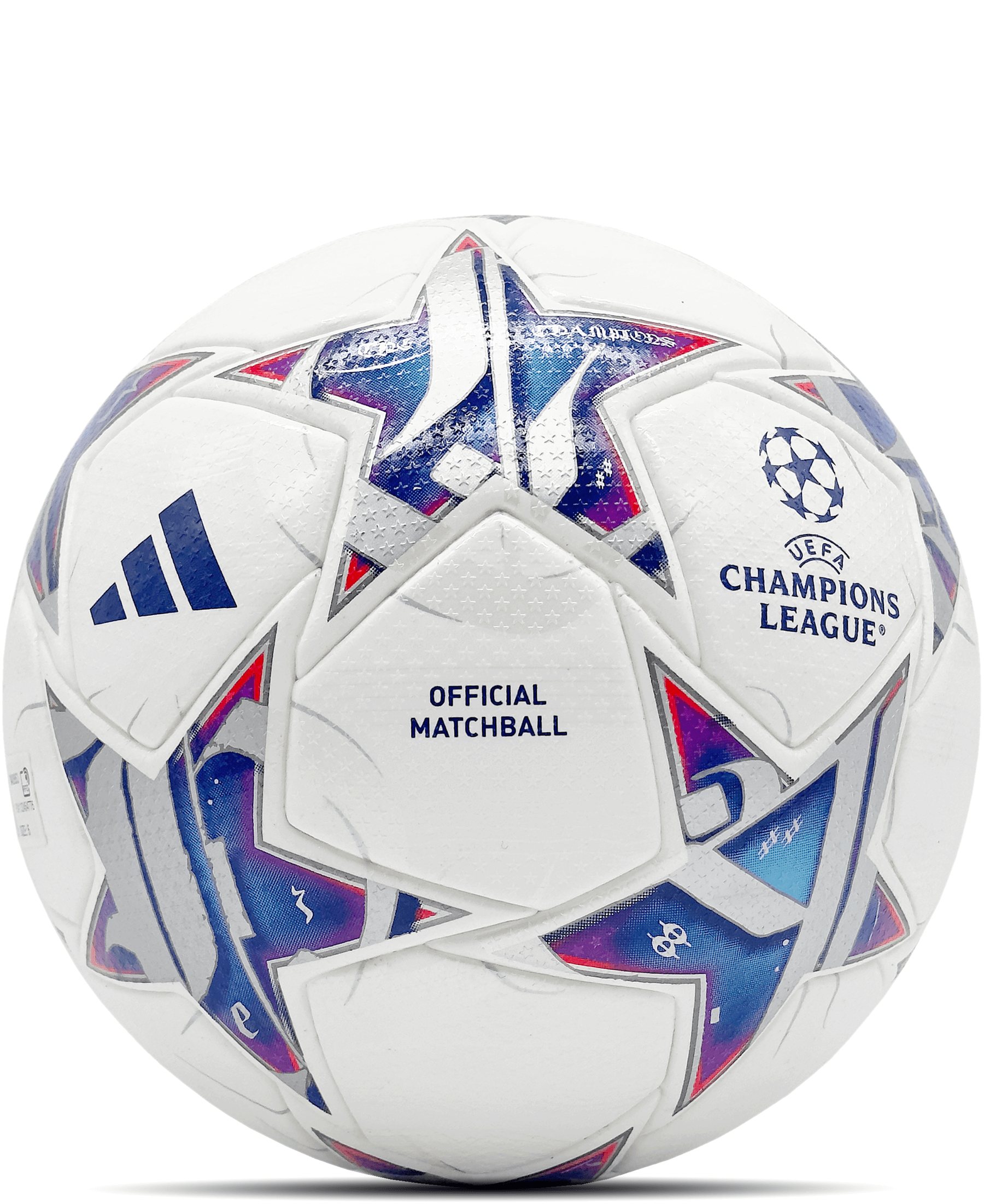 Der Adidas Official Match Ball UEFA Champions League Pro für die Saison 2023/2024 (IA0953) ist der Höhepunkt des Fußballs. Dieser offizielle Spielball bietet präzise Flugbahn, exzellente Ballkontrolle und hohe Strapazierfähigkeit. Mit seinem ansprechenden Design und den Champions League-Logos ist er perfekt für Top-Level-Spiele. Zeige deine Leidenschaft für Fußball auf höchstem Niveau. Hol dir diesen hochwertigen Spielball jetzt bei SHOP4TEAMSPORT. Geeignet für Wettkämpfe und Training auf höchstem Niveau.