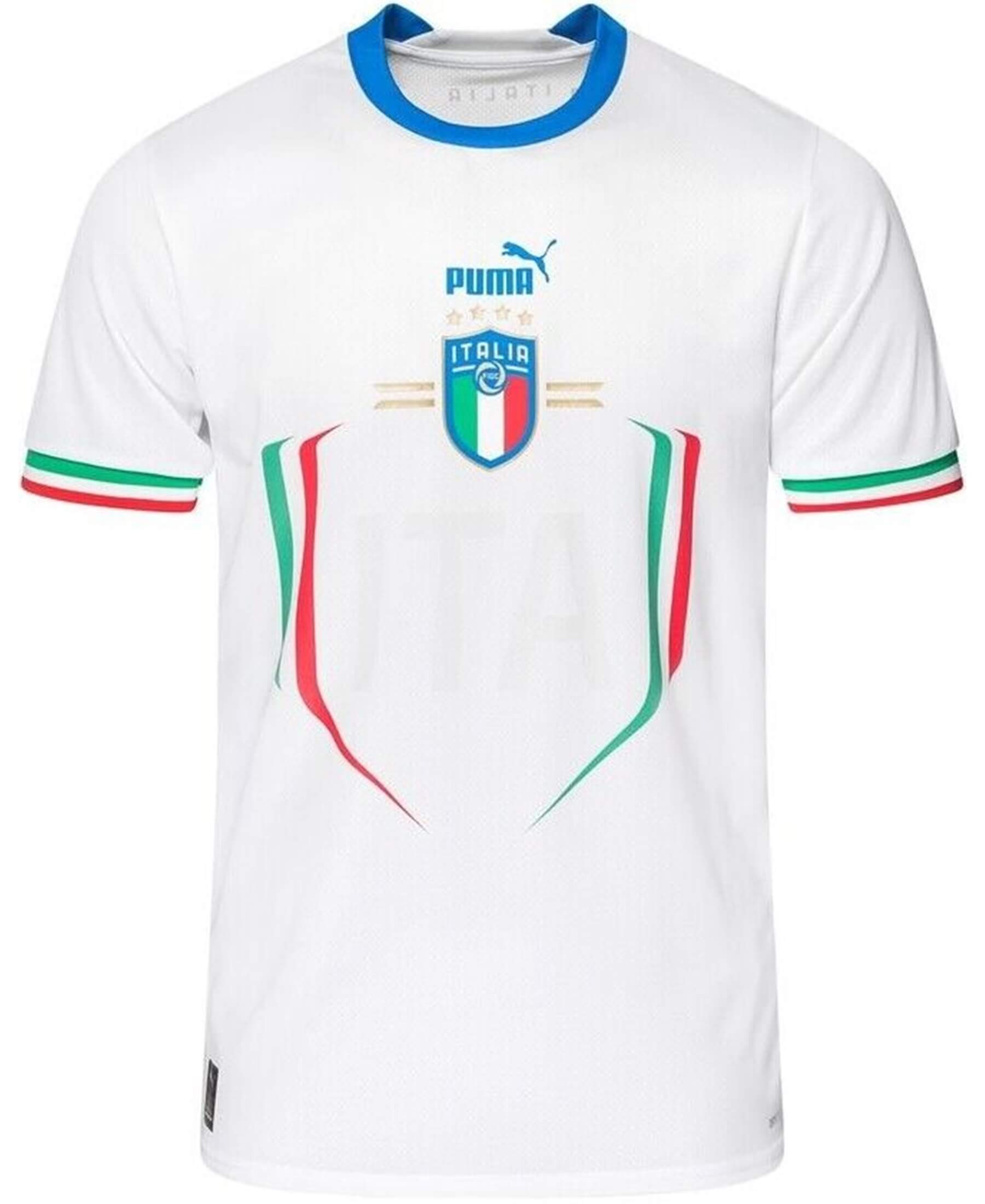 Puma Italien FIGC Replica Auswärtstrikot 2022/2023 [765650-02] - Entdecken Sie das offizielle Puma Italien FIGC Replica Auswärtstrikot für die Saison 2022/2023. Jetzt im SHOP4TEAMSPORT Onlineshop bestellen. Perfekt für Italien-Fans! Sichern Sie sich dieses hochwertige Auswärtstrikot und unterstützen Sie die Squadra Azzurra. Erleben Sie Stil und Authentizität mit diesem Puma Replica Trikot. Zeigen Sie Ihre Begeisterung für das italienische Nationalteam und repräsentieren Sie Italien in der kommenden Saison.