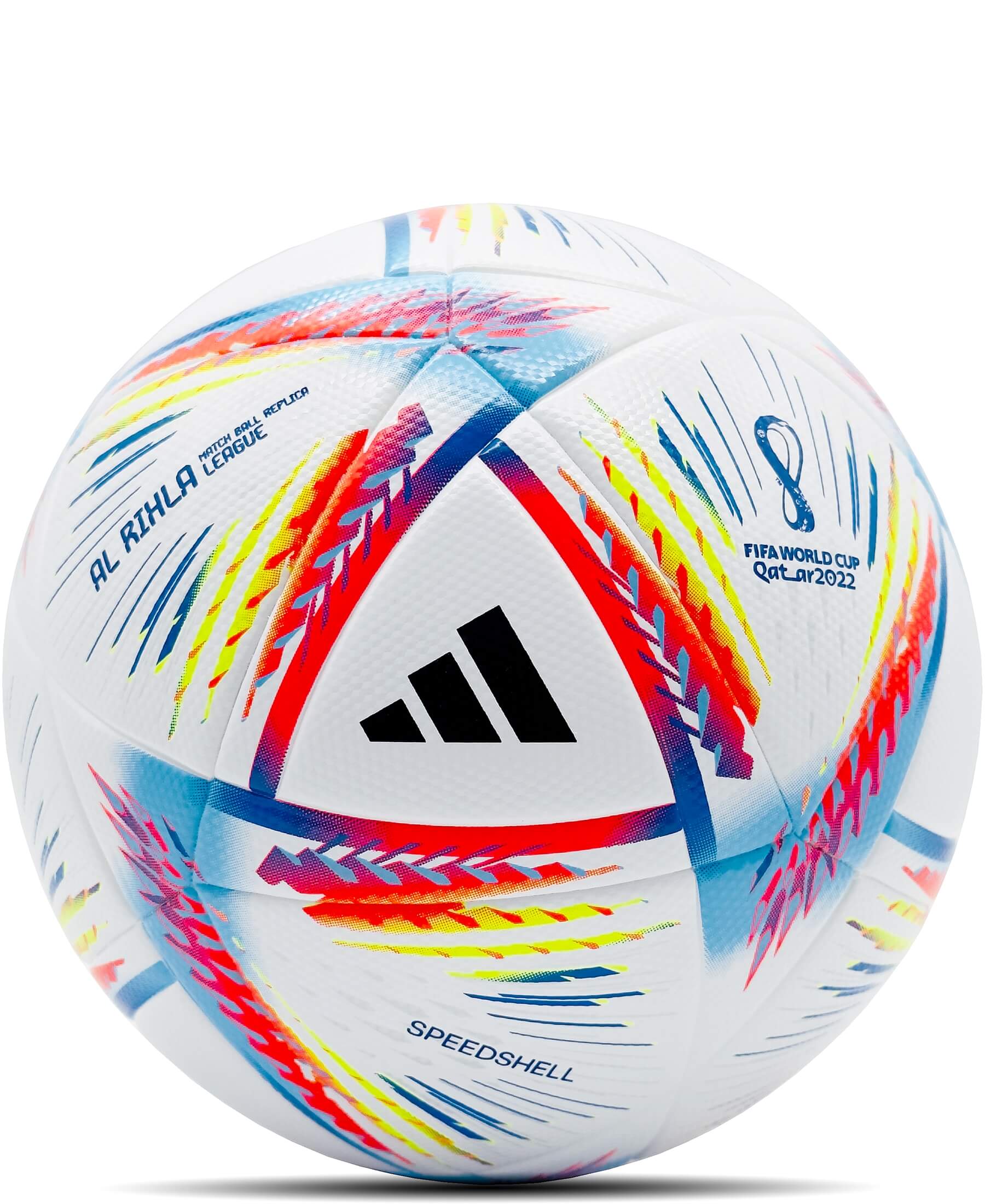 Der original adidas Replica Match Ball der WM Qatar 2022 ist ein offizieller Replica Ball, der für den Trainingsbedarf entwickelt wurde. Er verfügt über eine Butyl-Blase, die eine optimale Luftrückhaltung gewährleistet. Die Grafiken auf dem Ball sorgen für perfekte Sichtbarkeit während des Spiels. Der Ball erfüllt den FIFA Quality Standard und entspricht somit höchsten Qualitätsstandards. Er wird in einem Präsentationskarton geliefert, der den Ball sicher aufbewahrt und präsentiert.