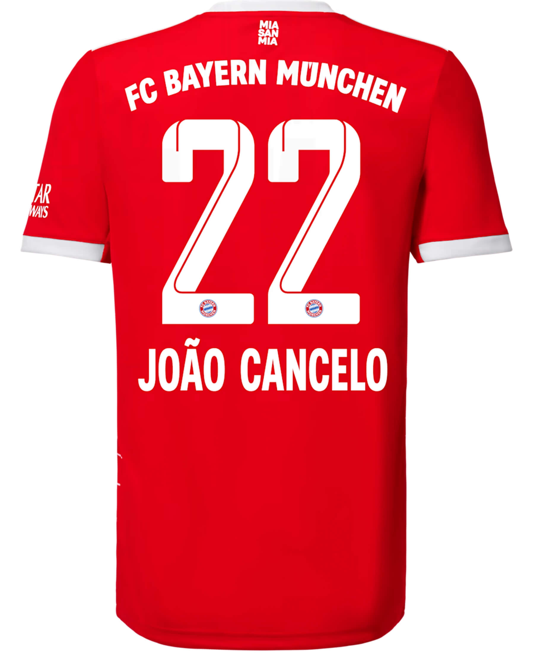 Offizieller FC Bayern München FCB João Cancelo Spielerflock für das Heimtrikot 2022-2023. Zeige deine Unterstützung für den Verein mit Stolz. Hochwertiges Materialien für optimalen Komfort. Im Onlineshop SHOP4TEAMSPORT erhältlich. Sichere dir jetzt deinen original Flock und sei Teil der Bayern-Familie! 